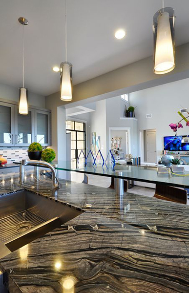 Custom home kitchen built by Pillar Custom Homes and designed by Chelsea+Remy Design