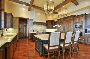 Cyan Design Pendants over Island