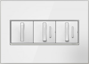 White Whisper Switch with White Mirror
