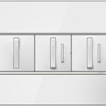 White Mirror with White Whisper Switch from the Legrand Collection
