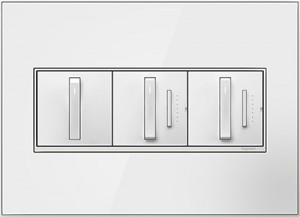 White Mirror with White Whisper Switch from the Legrand Collection